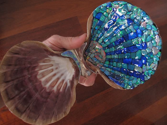 What to do with opal chips and inlay material