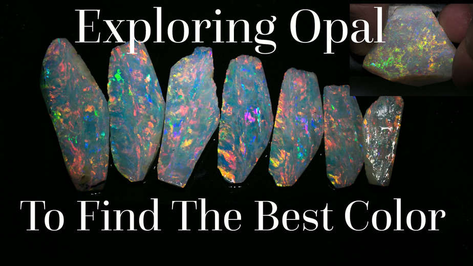 Finding the best color and pattern in a rough opal: Part 1 video
