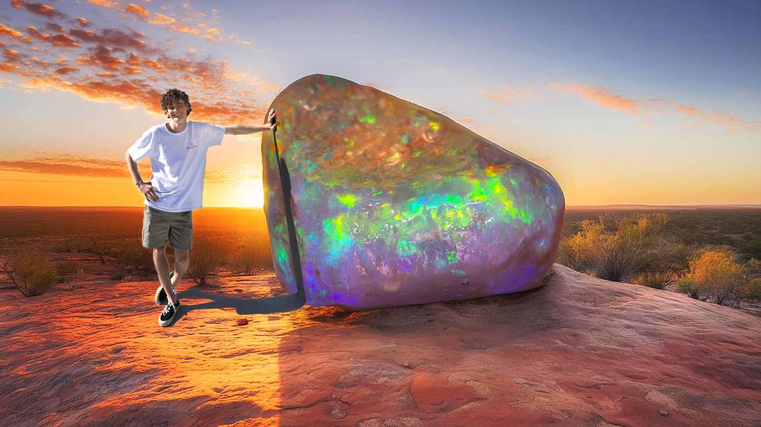 Father-Son Opal Cutting