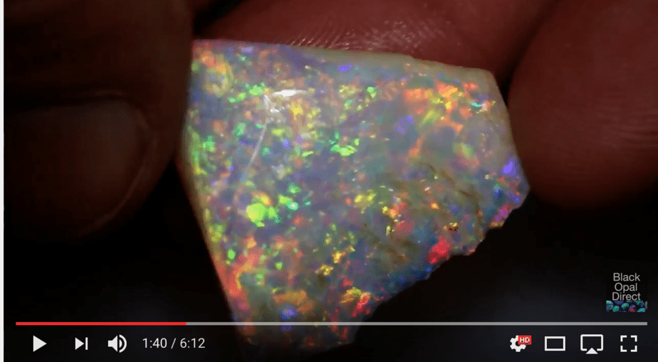 How to cut Andamooka crystal opal