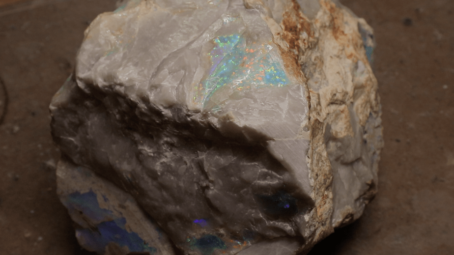 My biggest challenge ever! A massive chunk of Andamooka opal