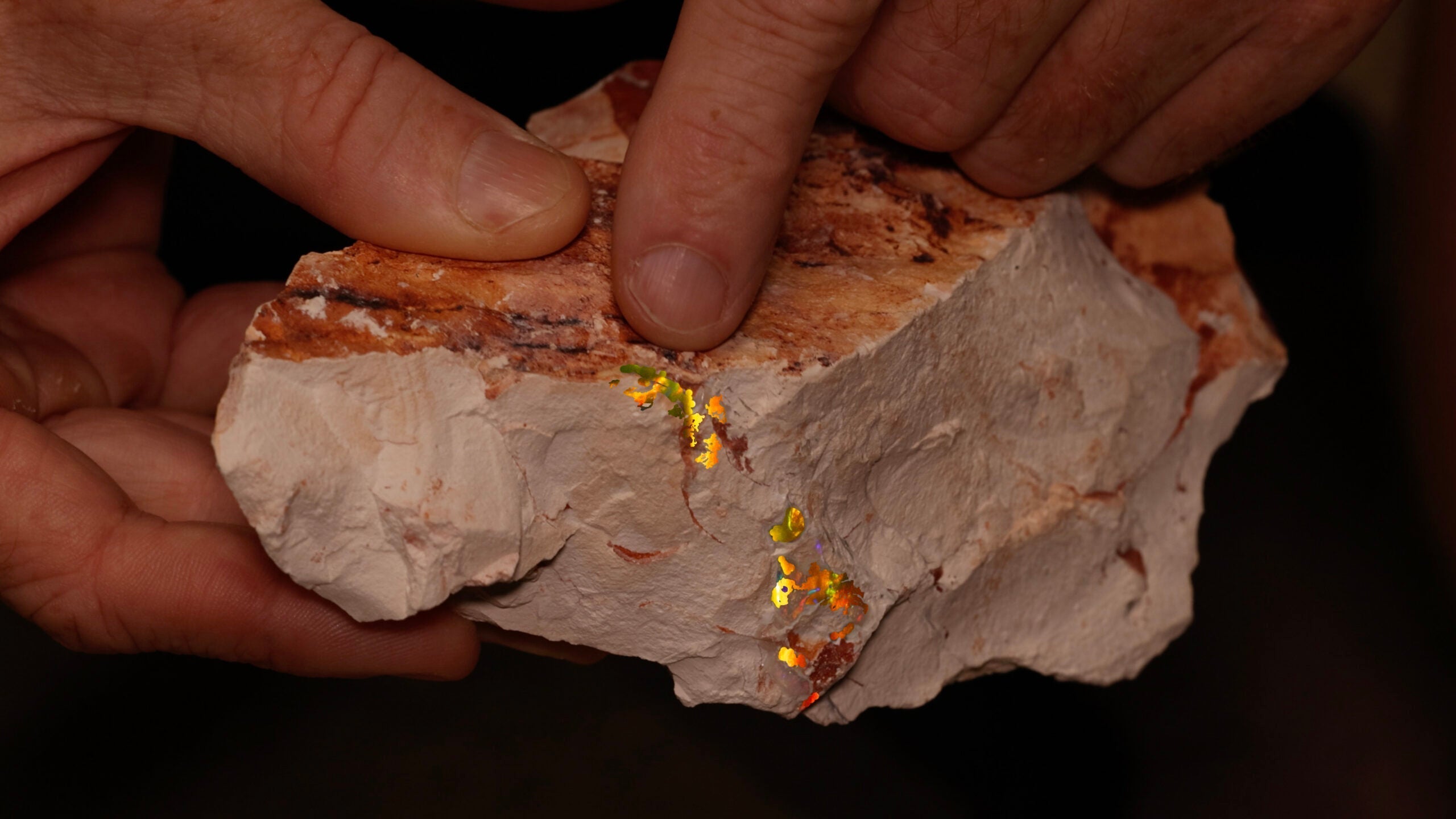 Monstruous rough opal with a surprise