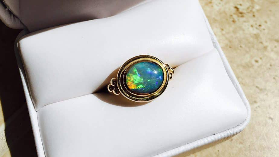Hand Polishing Opal Jewelry