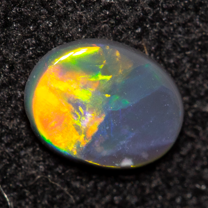 0.16 ct black opal 5x4x1.1mm