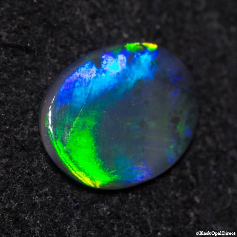 0.22 ct black opal 6x5x1mm