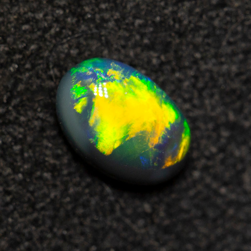 0.23 ct black opal 5.1x3.5x2.1mm