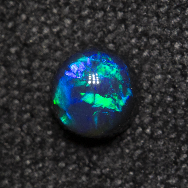 0.23 ct black opal 3.8x3.8x2.5mm