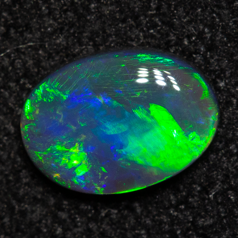 0.25 ct black opal 5.7x4.1x1.5mm