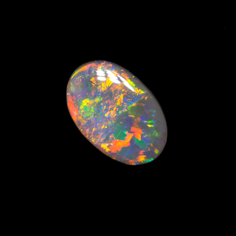 0.25 ct black opal 6.4x4.2x1.4mm