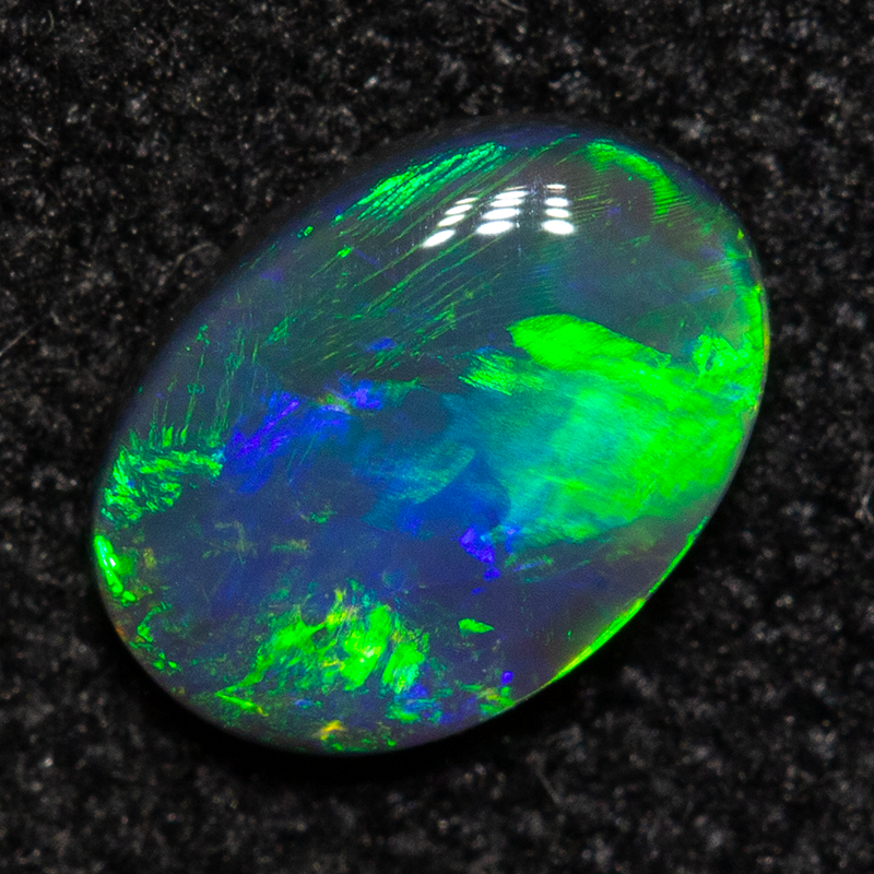 0.25 ct black opal 5.7x4.1x1.5mm