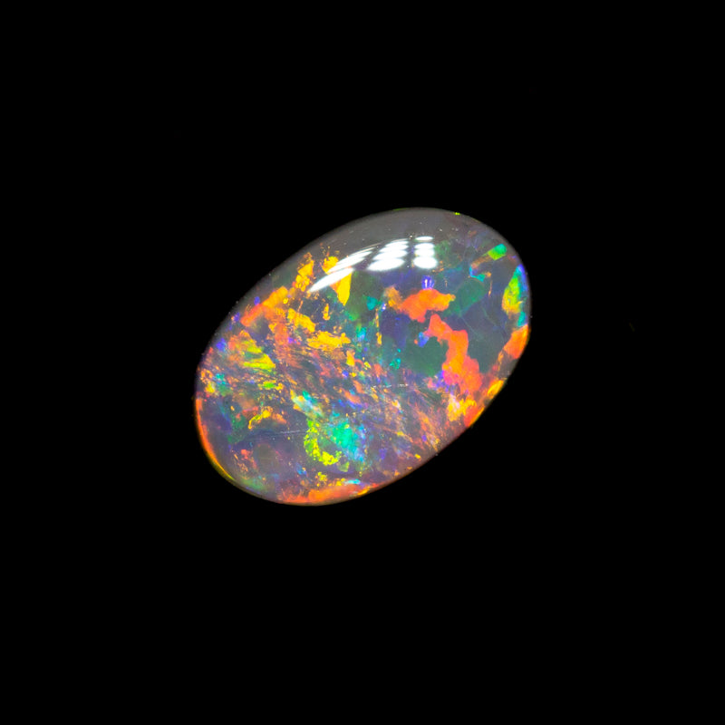 0.25 ct black opal 6.4x4.2x1.4mm