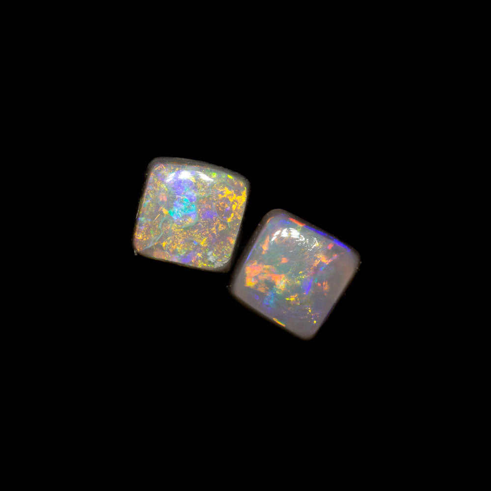 0.26 ct dark opal pair 2.9x2.9x1.8mm