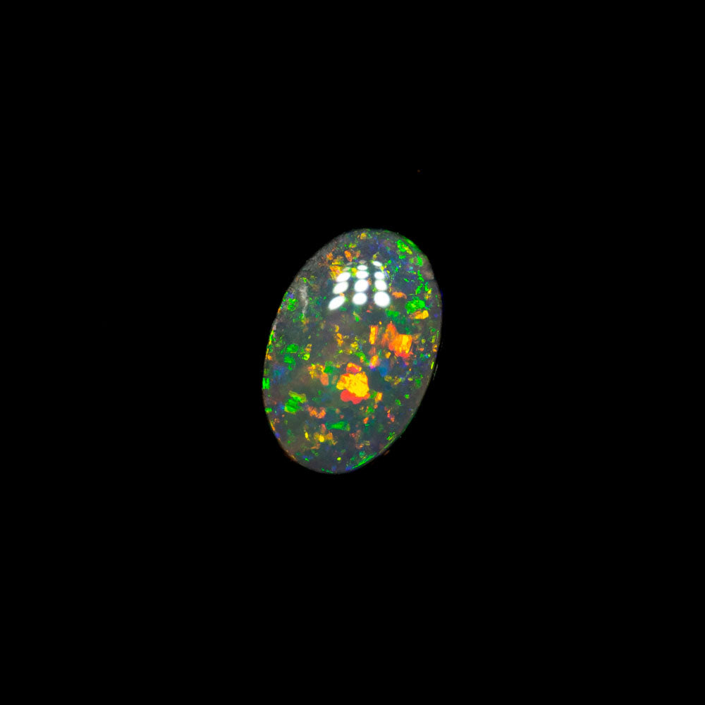 0.26 ct black opal 5.4x3.7x1.8mm