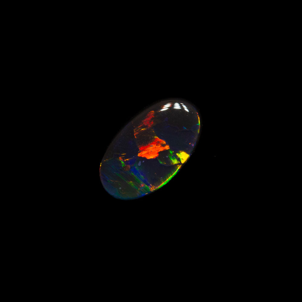 0.29 ct black opal 6.7x4x1.5mm