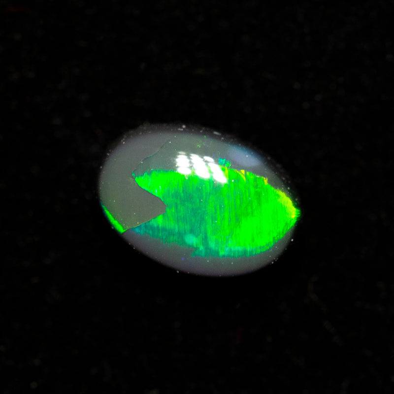 0.31 ct black opal 5.1x3.6x2.5mm
