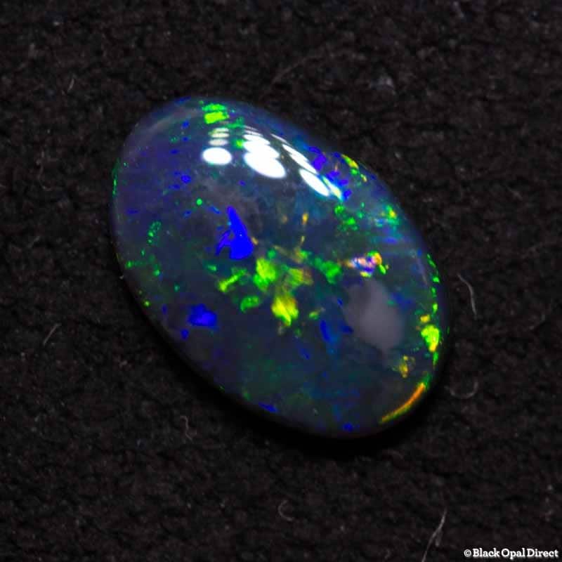 0.31 ct black opal 7x4.5x1.5mm
