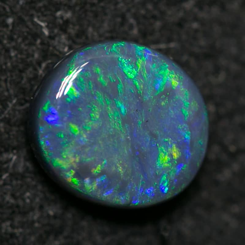 0.34 ct black opal 5x4.5x2mm