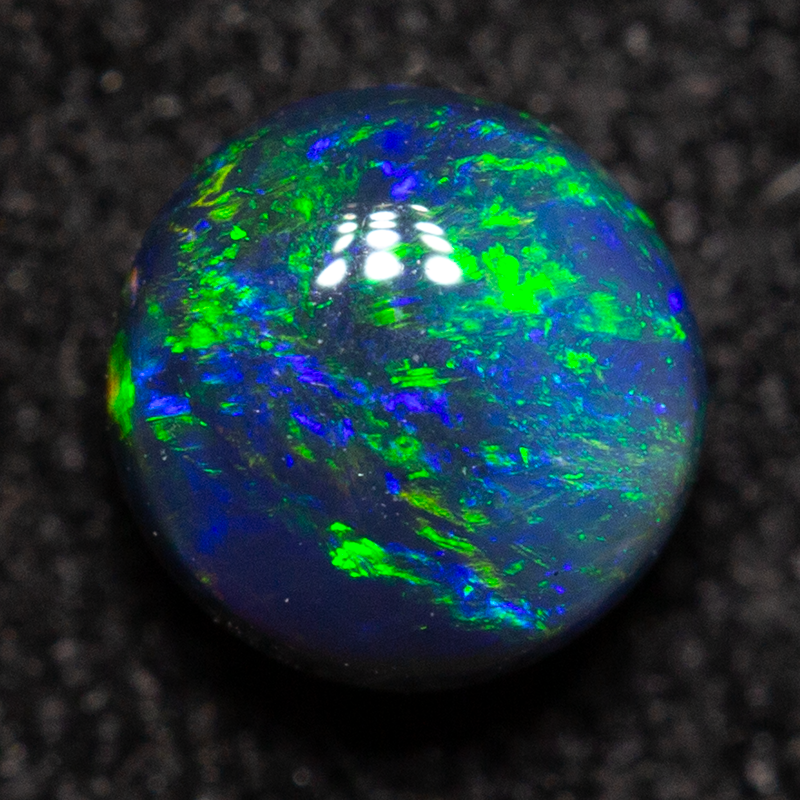 0.36 ct double-sided black opal 4.2x4.2x3mm
