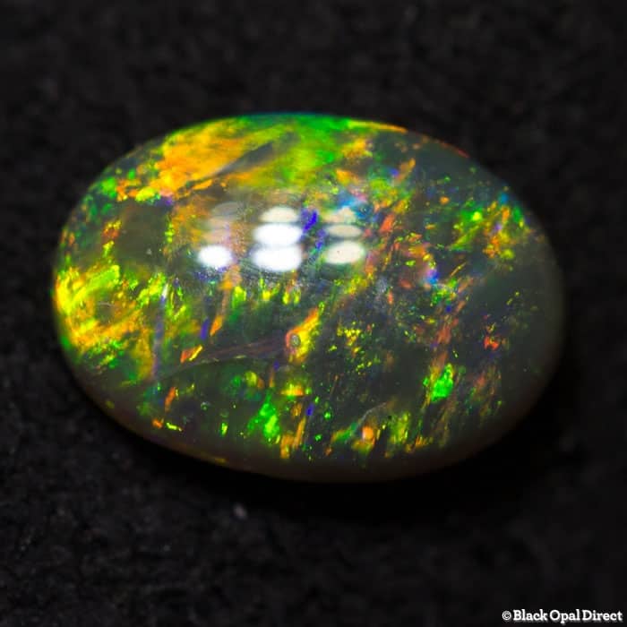 0.36ct black crystal opal