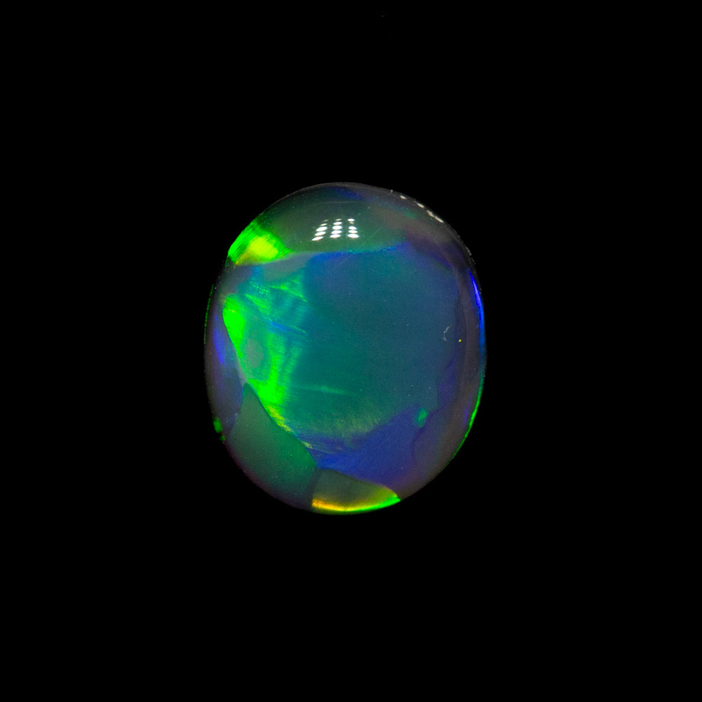 0.37 ct black opal 5.7x4.9x2mm