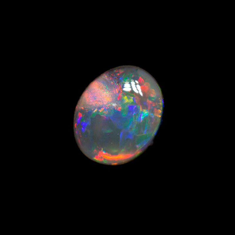 0.38 ct black opal 5.6x4.6x2.3mm