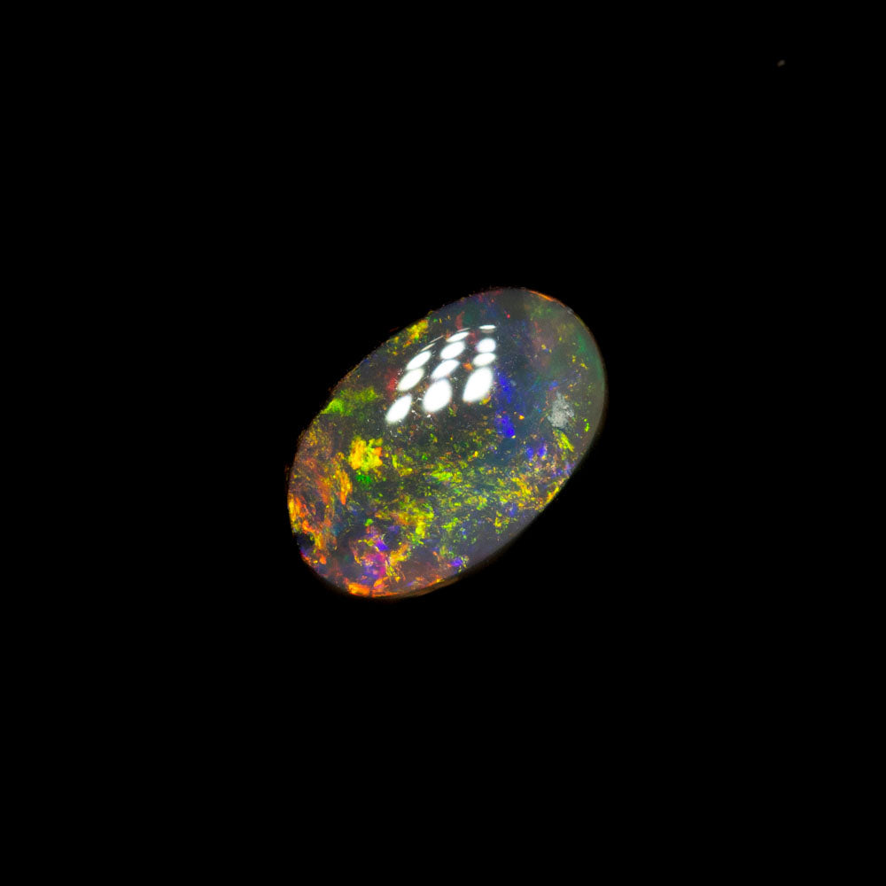 0.41 ct dark opal 6.2x4.1x2.2mm