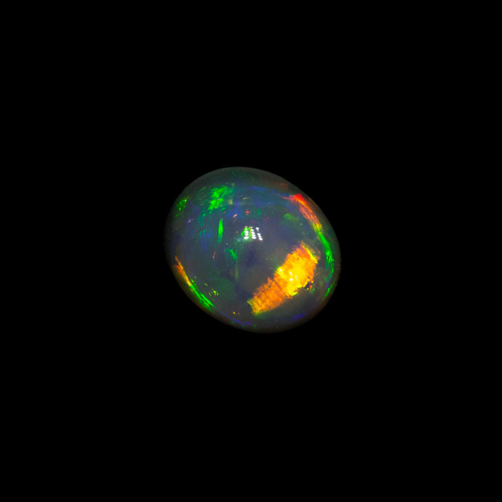 0.43 ct black opal 4.8x4.1x3.4mm