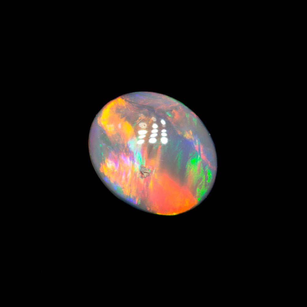0.43 ct dark opal 6.1x5.1x2.3mm