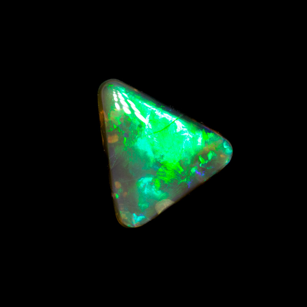 0.43 ct black crystal opal 6.3x6x2mm