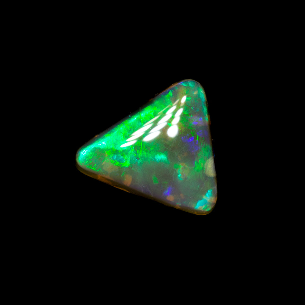 0.43 ct black crystal opal 6.3x6x2mm