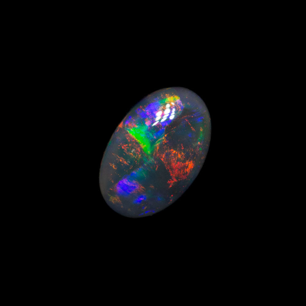 0.44 ct black opal 6.8x4.5x2.1mm