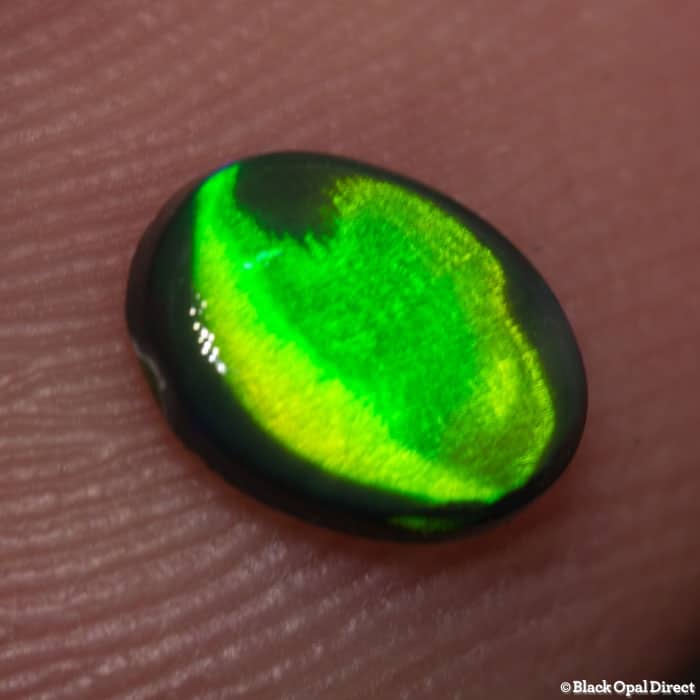 0.45 ct black opal 6.5x5x2mm