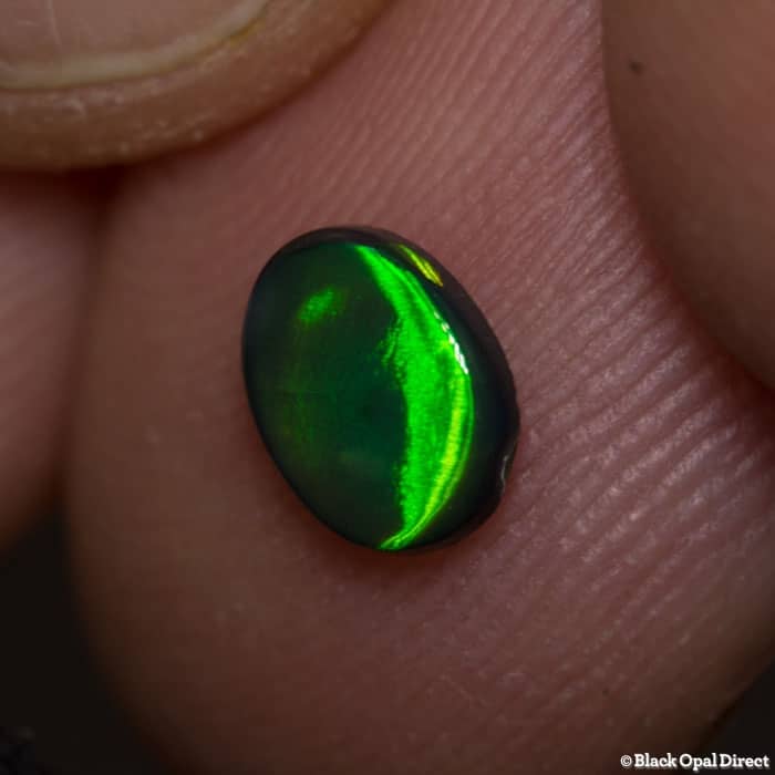 0.45 ct black opal 6.5x5x2mm