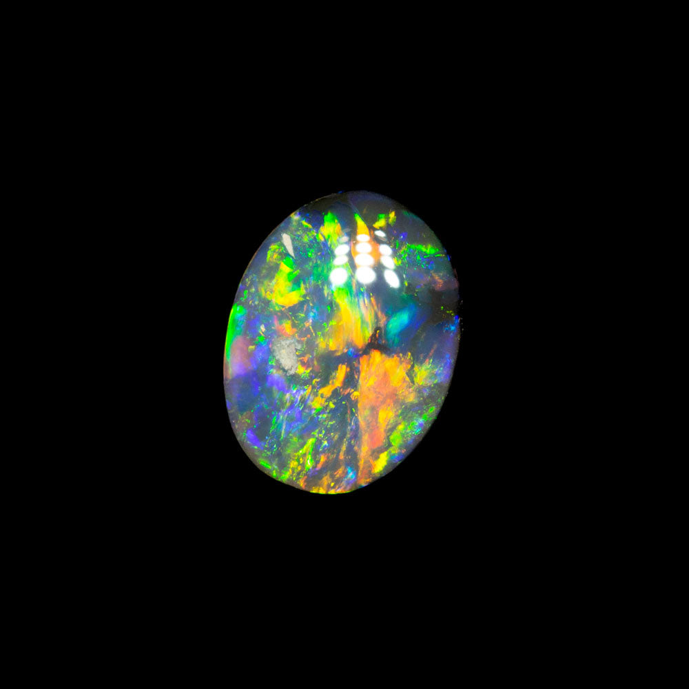 0.46 ct dark opal 6.8x5.2x2mm