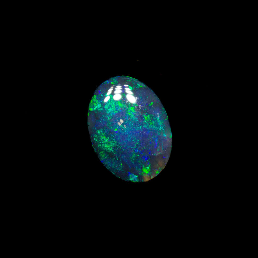 0.46 ct black opal 7x5.2x1.8mm