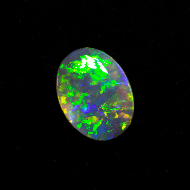 0.47 ct black opal 6.9x5.2x1.9mm