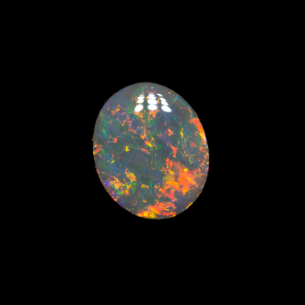 0.48 ct dark opal 6.6x5.5x2mm