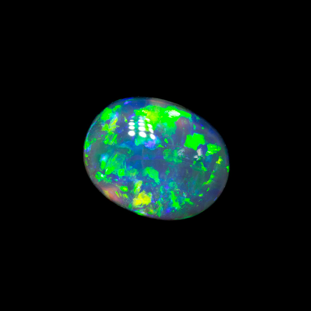 0.48 ct black opal 6.4x4.9x2.3mm