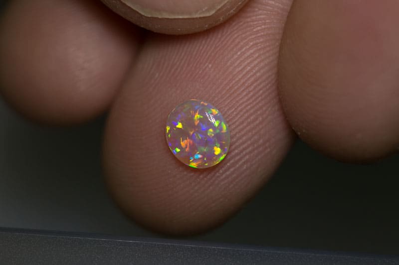 0.48 ct gem crystal opal 6.5x6x2mm