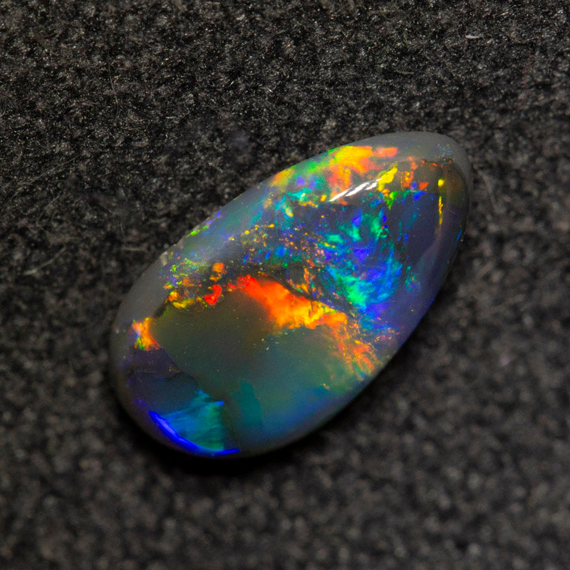 0.49 ct black opal 7.9x4.5x2.2mm