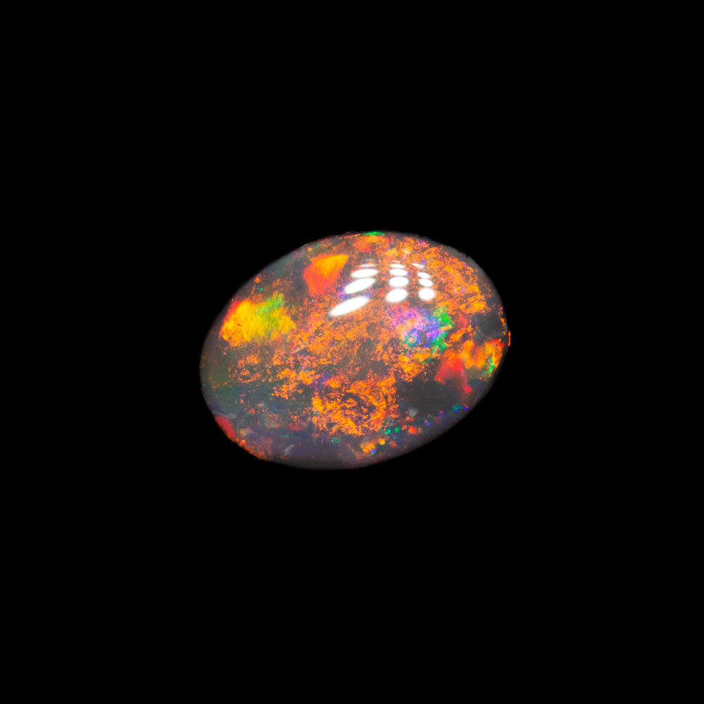0.51 ct dark opal 6.1x4.5x2.7mm