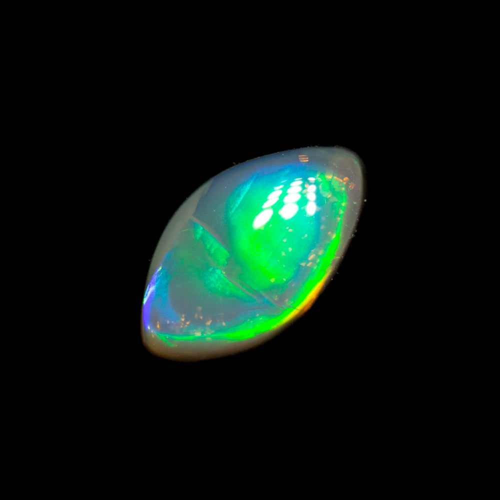 0.51 ct dark opal 7.6x4.4x2.4mm