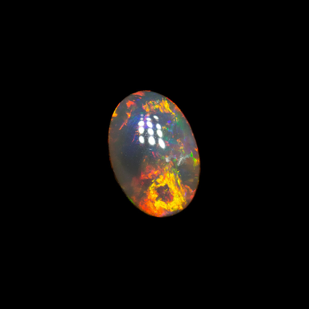 0.52 ct dark crystal opal 6.7x4.6x2.6mm