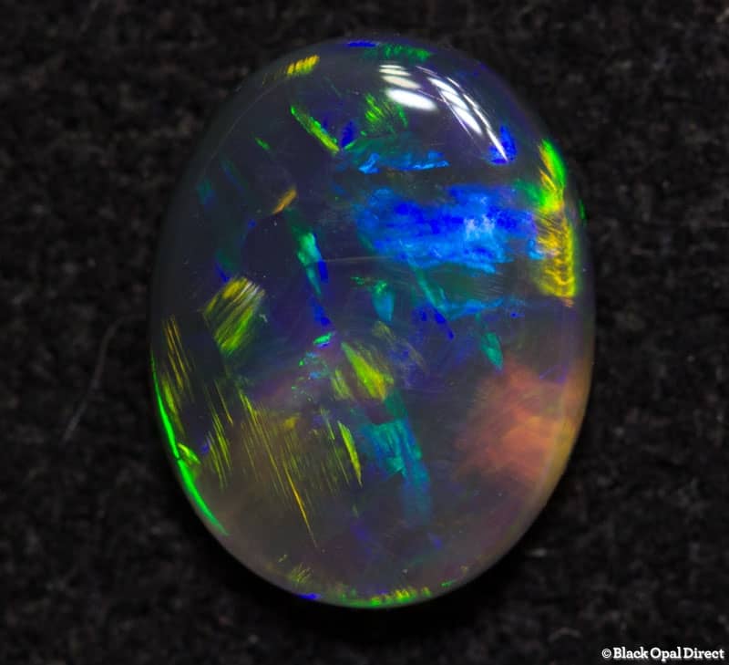 0.52 ct semi black opal 7x5x2mm