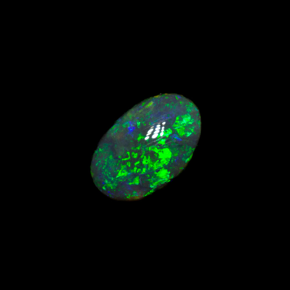 0.53 ct black opal 7.2x4.7x2.5mm