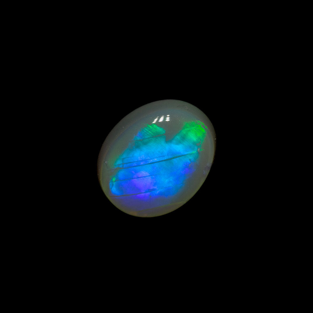 0.55 ct dark opal 6.2x5.1x2.6mm