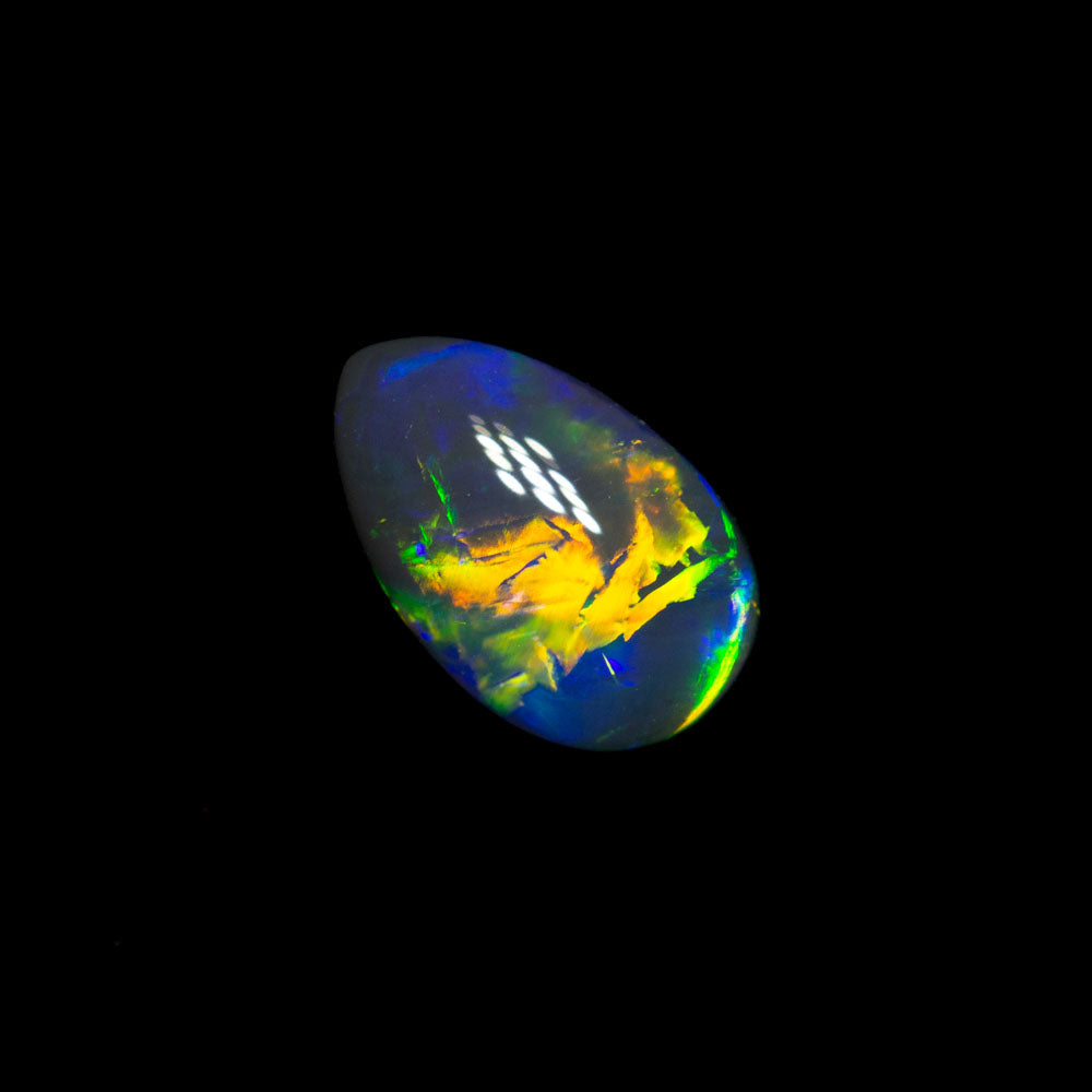 0.56 ct black opal 8.1x5.1x2mm