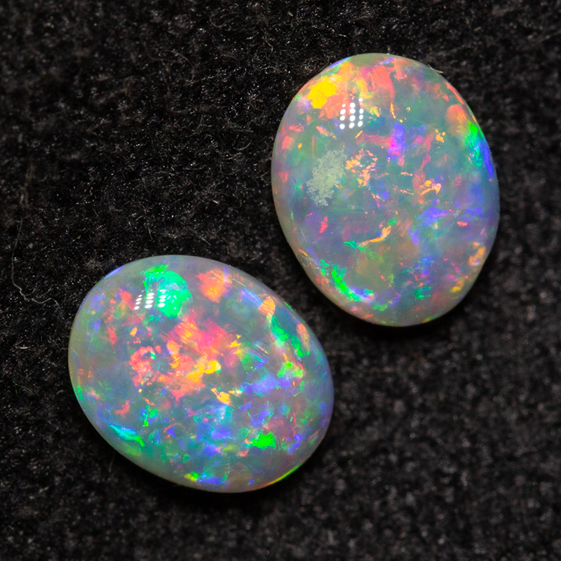 0.56 ct crystal opal pair 5.3x4.2x1.9mm