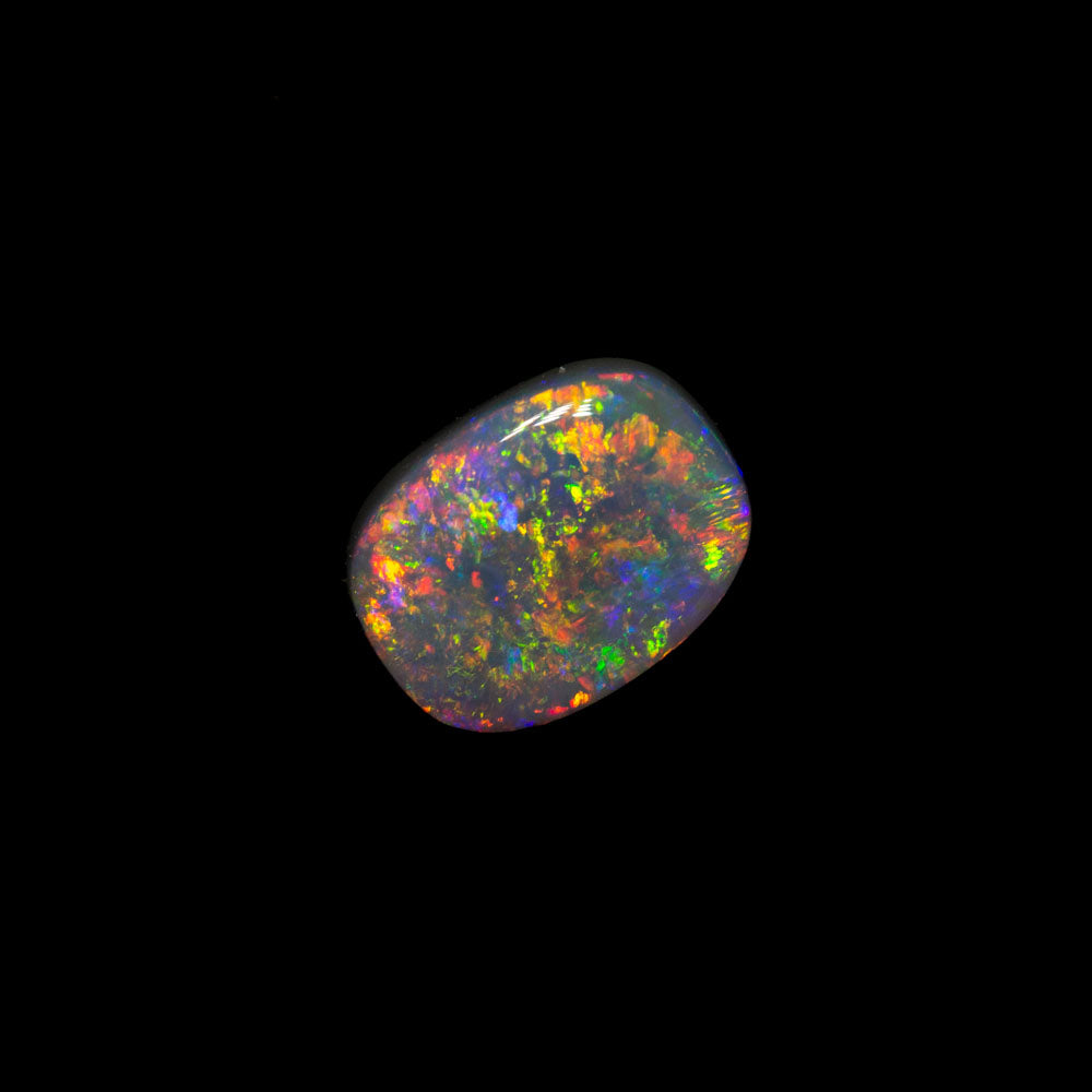 0.58 ct dark opal 6.4x4.8x2.5mm