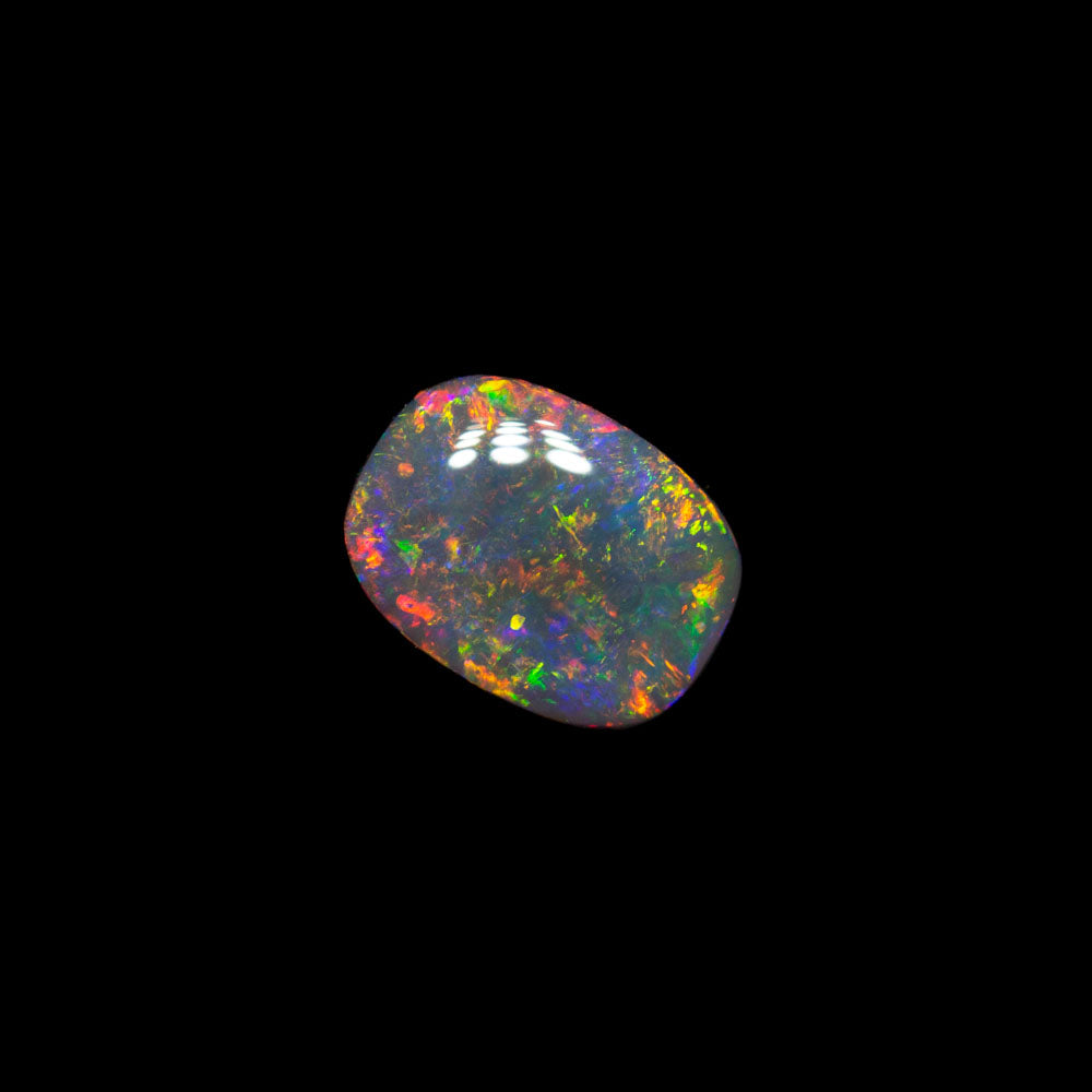 0.58 ct dark opal 6.4x4.8x2.5mm